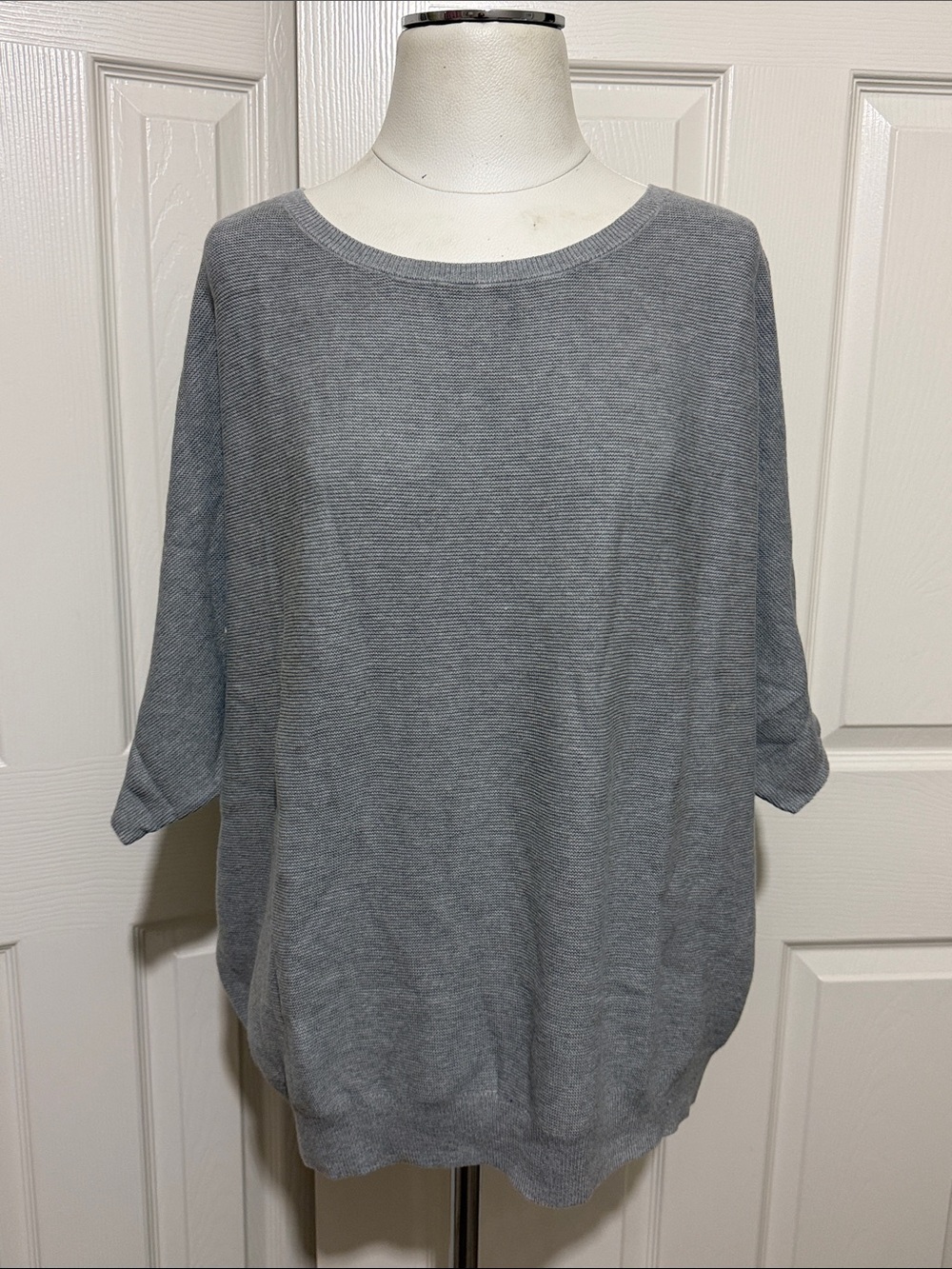 Quince Lightweight Cotton Cashmere Link-Stitch Dolman Sweater - Picture 2 of 7